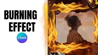 Burning paper effect 🔥| Canva photo manipulation tutorial