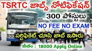 TS RTC Jobs Recruitment Notification 2022 | TSRTC Jobs | Govt Jobs In Telugu#jobsacademy #jobsearch