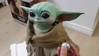 Unboxing The CHILD Grogu | Baby Yoda Mandalorian SIDESHOW Collectible Life Size Statue