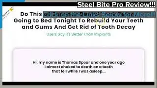 Steel Bite Pro Review!!! - 100% Natural Solution to Rebuild Teeth & Gums Review!!!