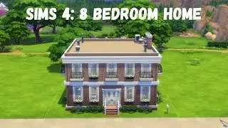 8 Bedroom Brick Home Build| Sims4| DayaGaming