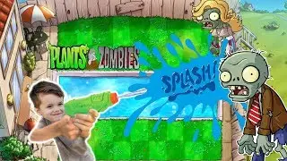 PLANTS VS ZOMBIES - WATER GUN SPLASH BATTLE