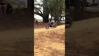 &ldquo;I did a fully jump&rdquo; -first track day #kidswhoride #dirtbike #girlscanride #trendingshorts #shorts