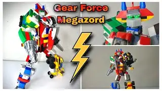Gear Force Megazord Review (Lego Megazord) Thank U Everyone for the 1,400 subscribers 1 LUV❤️🤎💯