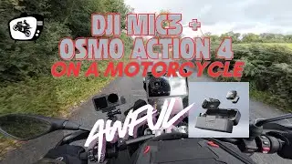 Dji MIC 3 + Osmo action 4 on a motorcycle | NOT FIT FOR PURPOSE