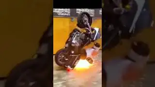 😱 OMG bike accident on stunt time