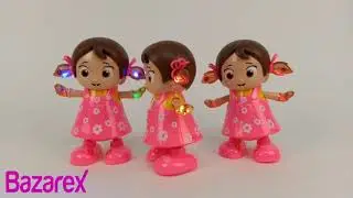 Toy Battery Operated Dancing Girl with Light and Music.