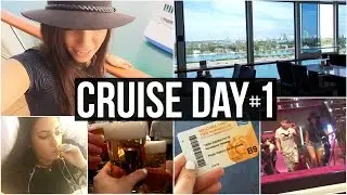 CRUISE DAY 1: I Got Sick, Exploring The Ship, Cousin Fun