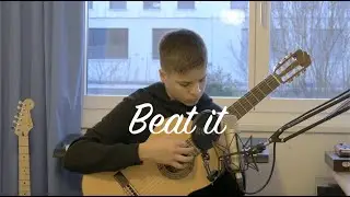 Michael Jackson - Beat it - FINGERSTYLE classical guitar | Diego Graber