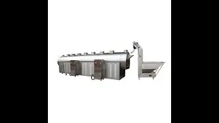 4m continuous roasting machine for Sunflower seed peanut Large electromagnetic roasting machine