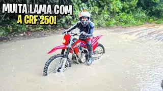 PRIMEIRA TRILHA DE LAMA NA CRF 250 0KM