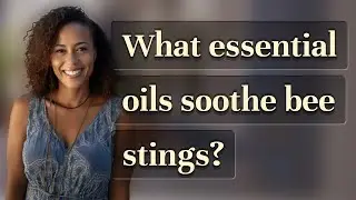 What essential oils soothe bee stings?