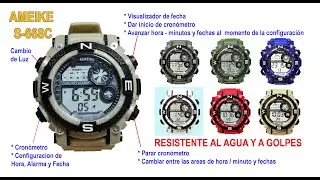 RELOJ AIMEIKE /  RELOJ EWTTO - CARACTERISTICAS Y CONFIGURACIÓN