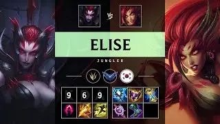 Elise Jungle vs Zyra - KR Diamond Patch 25.18