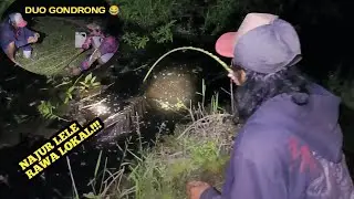 Najur Ikan Lele Rawa Lokal Sumatra Di Pertengahan Kebun Sawit Bersama Duo Gondrong 