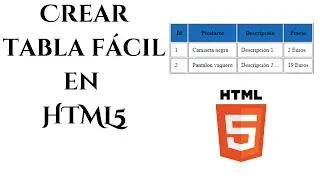 Crea tu Tabla con HTML5 de forma fácil