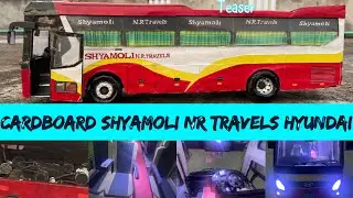 Teaser of Cardboard Shyamoli NR Travels Hyundai Bus #craft #bus #paper #miniature {CREATION FUSION }