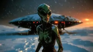 Landing in soft snow on planet Earth  👽❄️ (Alien language tech-trance) 