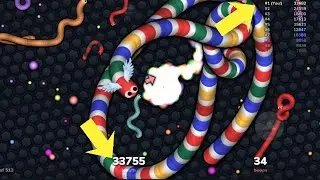 How Did I Come in First Twice in the Slither.io Snake Game Gameplay?