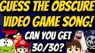 Can you Guess All 30 Obscure Video Game Songs? | Video Game Music Quiz #1
