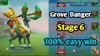 Limited Challenge | Grove Danger | Fully auto stage 6 | Lord's Mobile