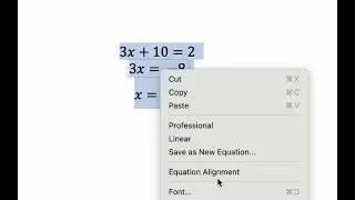 Microsoft Word   Equation editor