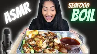 ASMR MUSSELS, EGGS, CORN + POTATOES | Eating Sounds (No Talking) | Seafood Boil