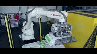 INDSoft внедряет Kawasaki: робот-паллетизатор экогорошка (вид топлива)