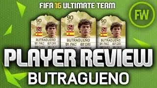LEGEND BUTRAGUE&Ntilde;O (90) *SUPER SPANIARD* PLAYER REVIEW (FIFA 16 ULTIMATE TEAM)
