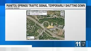 Traffic signal at Manitou Springs intersection to temporarily shut down