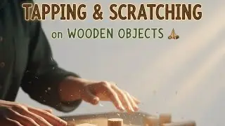 WOOD TAPPING & SCRATCHING ASMR ✨ Natural Wooden Sounds (No Talking)