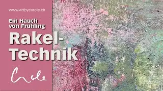 Abstrakter Impressionismus, Acryl mit Rakeltechnik | Abstract impressionism, acrylic with squeegee