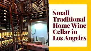 Small Traditional Home Wine Cellar Los Angeles in a Beautiful Malibu Home