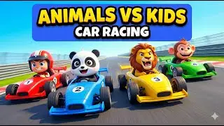 Racing cars Speed and Shine l Animal Vs Kids Car Racing | ToraTora Cartoon Channel |#carracing #kids