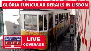 Gl&oacute;ria Funicular Derails in Lisbon - LIVE Breaking News Coverage (Ascensor de Gl&oacute;ria)