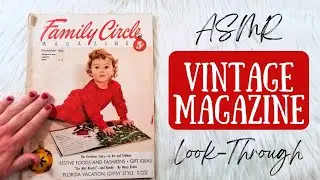 ASMR December 1953 Family Circle Christmas Holiday Vintage Magazine Look-Through (Soft Spoken)