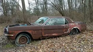 1965 Ford Mustang Junkyard Restoration | Full Classic Muscle Car Revival#carreview & restoration 