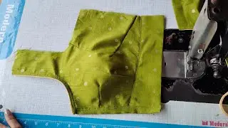 ✨37-39Size 4Tukes Belt Blouse Front Part Cutting&Stitching ||How to Make 4tukes Blouse Front Part||