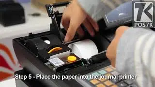Sam4s SPS-520, SPS-530 Series. How to replace papers.