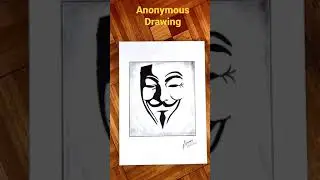 Anonymous//🎭// Drawing shadow #shorts 🎭