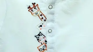Fun Cartoon Embroidery for Kids' Dresses: Creative and Colorful Designs
