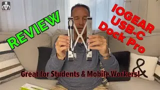 Great for Mobile Workers & Students - IOGEAR Dock Pro 6-in-1 4k Dock Stand Review