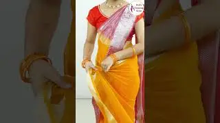 Beautiful saree draping tutorial #saree #drape #fashion