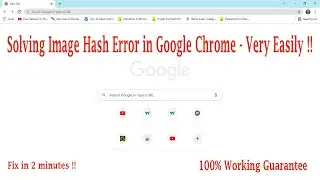 How to solve Image Hash Error in Google Chrome | 100% Working | Tech_India
