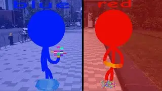 Red vs blue stickman fight [flipaclip] [487 pages]