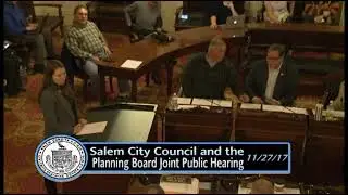 Salem, Massachusetts City Council Special Meeting 11/27/17