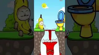 क्या बनाना केट बच पाएगा? Does the banana cat survive ?🙀👹#viral #youtubeshorts