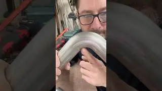 Mandrel bent tube thickness difference at the bend #fabrication #tube #foryou
