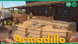 Building an Armadillo Habitat at a Train Station 🚂 Planet Zoo