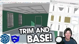 Добавление ОТДЕЛКИ И БАЗЫ в SketchUp — простой способ!